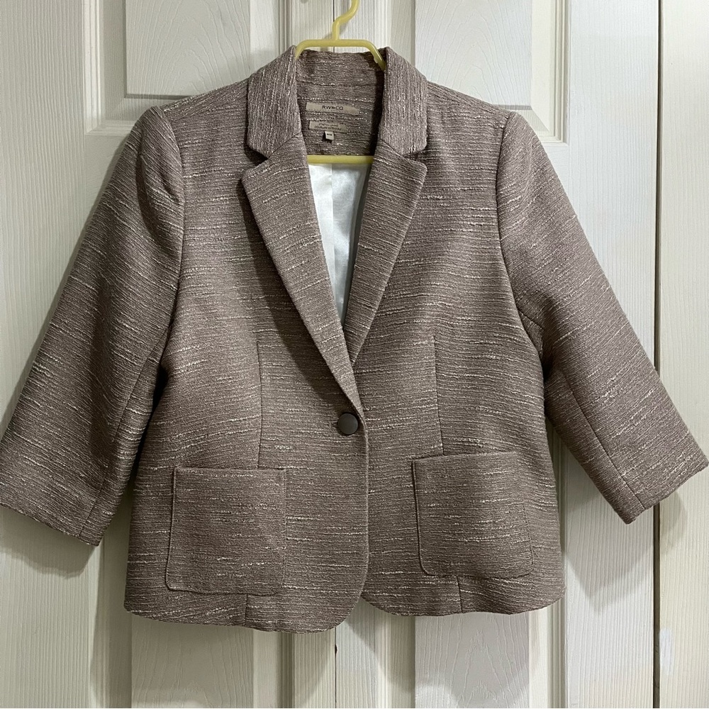 RW & Co Women’s Gold Blazer in Size Medium